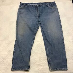 Distressed Wrangler‎ blue jeans 46X30
